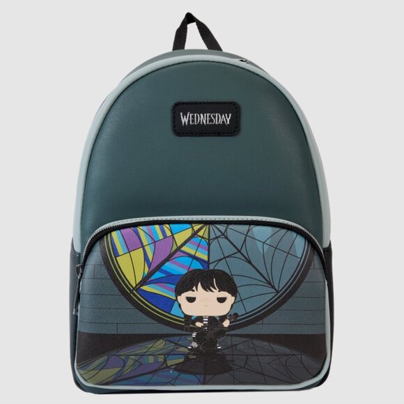 FUNKO LOUNGEFLY Wednesday Addams Playing Cello Mini Backpack NWT main image 4